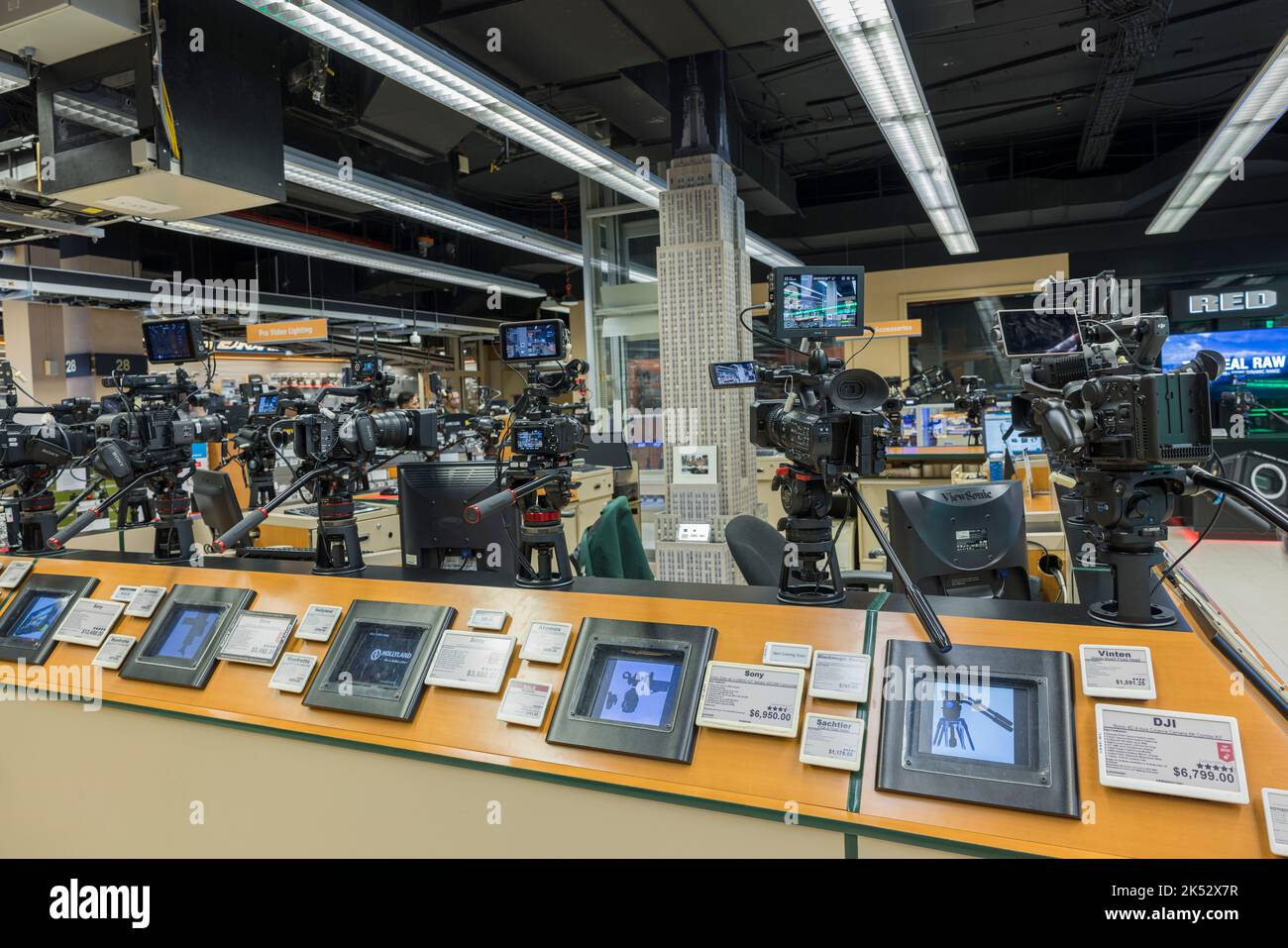 Beautiful shop interior BH Photo Video c view of the shelves with photo ...