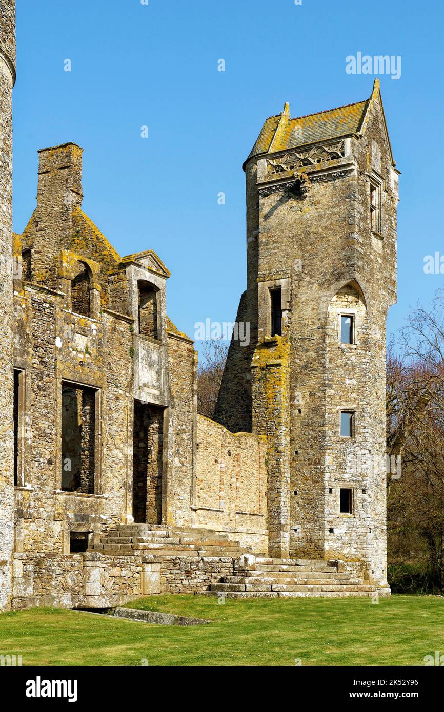 France, Manche, Cotentin Peninsula, Gratot, Gratot castle Stock Photo