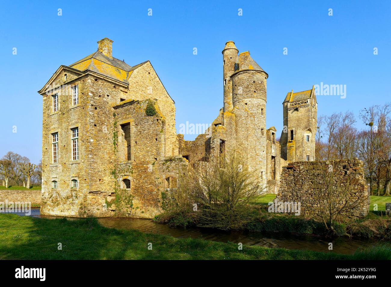 France, Manche, Cotentin Peninsula, Gratot, Gratot castle Stock Photo