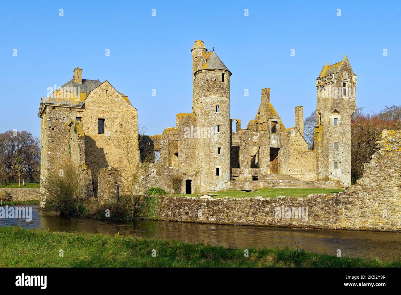 France, Manche, Cotentin Peninsula, Gratot, Gratot castle Stock Photo