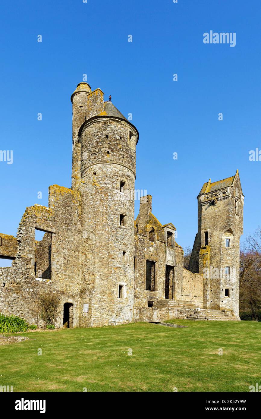 France, Manche, Cotentin Peninsula, Gratot, Gratot castle Stock Photo