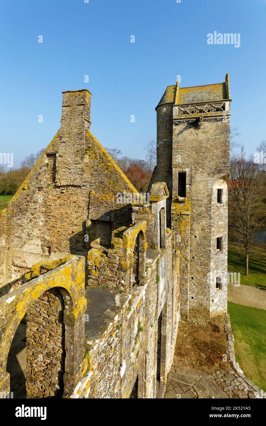 France, Manche, Cotentin Peninsula, Gratot, Gratot castle Stock Photo