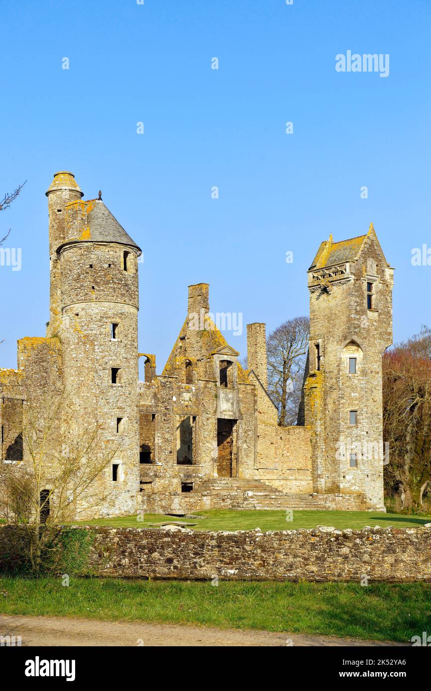 France, Manche, Cotentin Peninsula, Gratot, Gratot castle Stock Photo