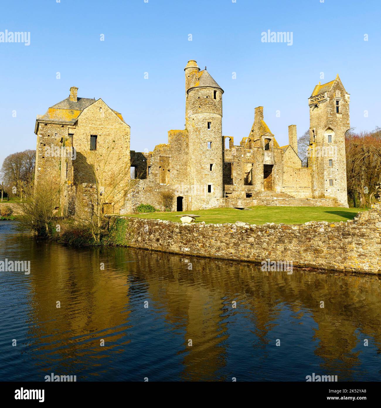 France, Manche, Cotentin Peninsula, Gratot, Gratot castle Stock Photo