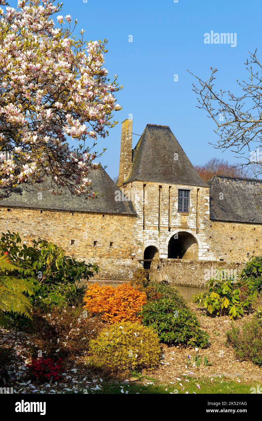 France, Manche, Cotentin Peninsula, Gratot, Gratot castle Stock Photo