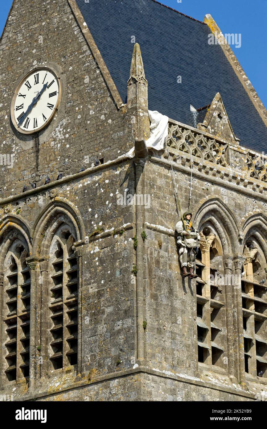 France, Manche, Cotentin, Sainte Mere Eglise, one of the first communes