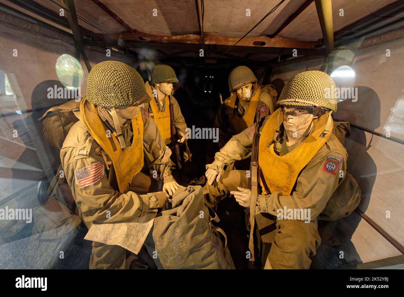 France, Manche, Cotentin, Sainte Mere Eglise, Airborne Museum, inside