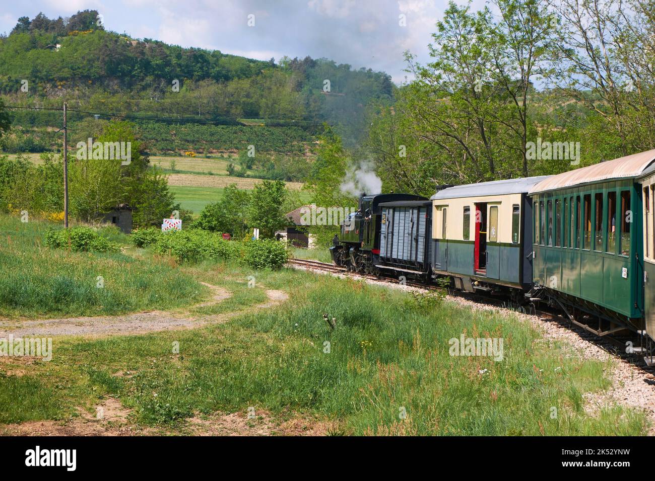 France, Ardeche, Lamastre, Vivarais railway, Ardèche steam train, Le