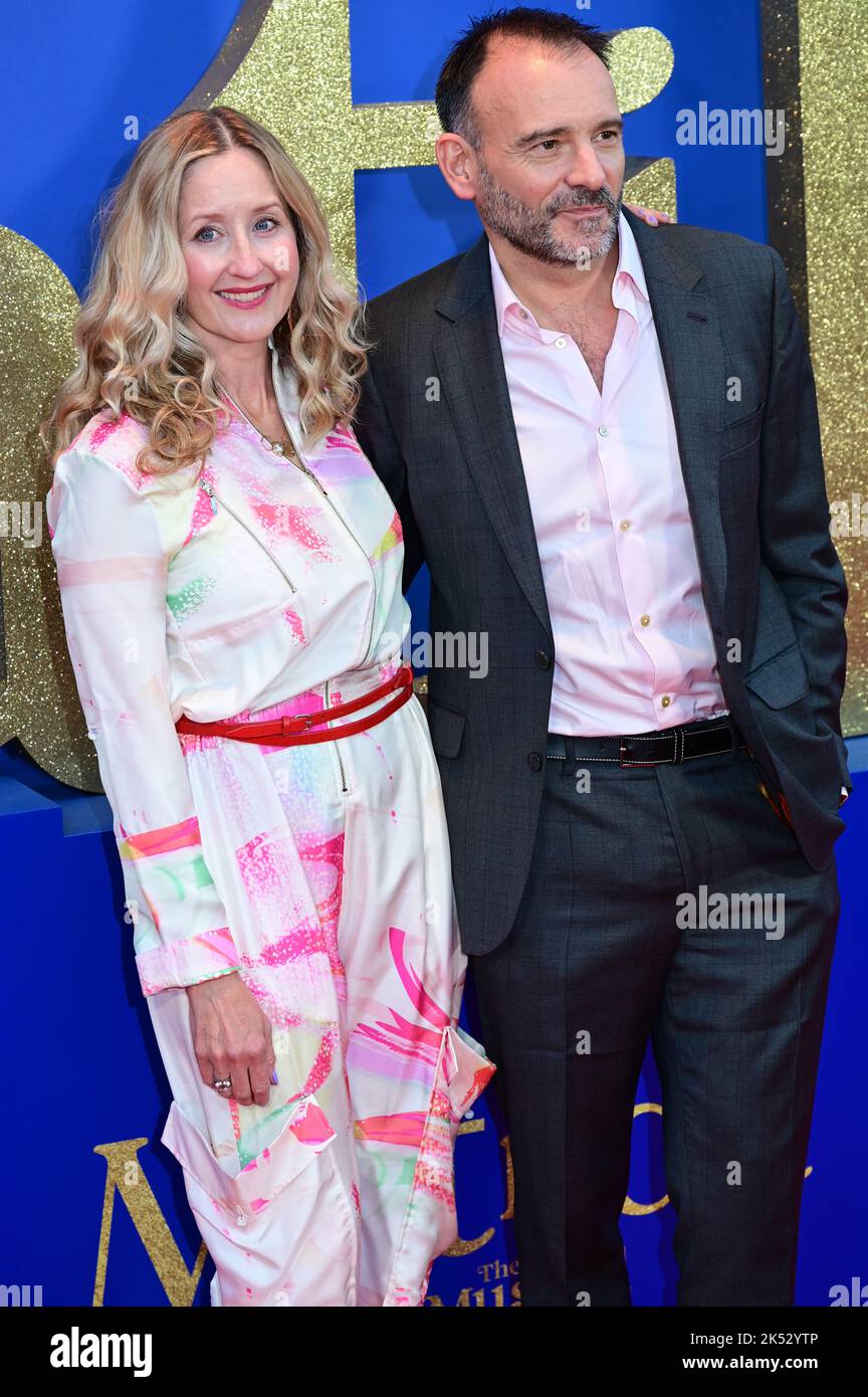 London, UK , 05/10/2022, Matthew Warchus and his wife Arrive at the Cast and filmmakers attend the BFI London Film Festival press conference for Roald Dahl’s Matilda The Musical, released by Sony Pictures in cinemas across the UK & Ireland on November 25th -  5th October 2022, London, UK. Stock Photo