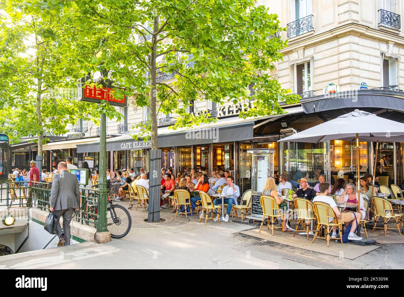 France, Paris, place du Trocadero, café Kléber, terrace Stock Photo