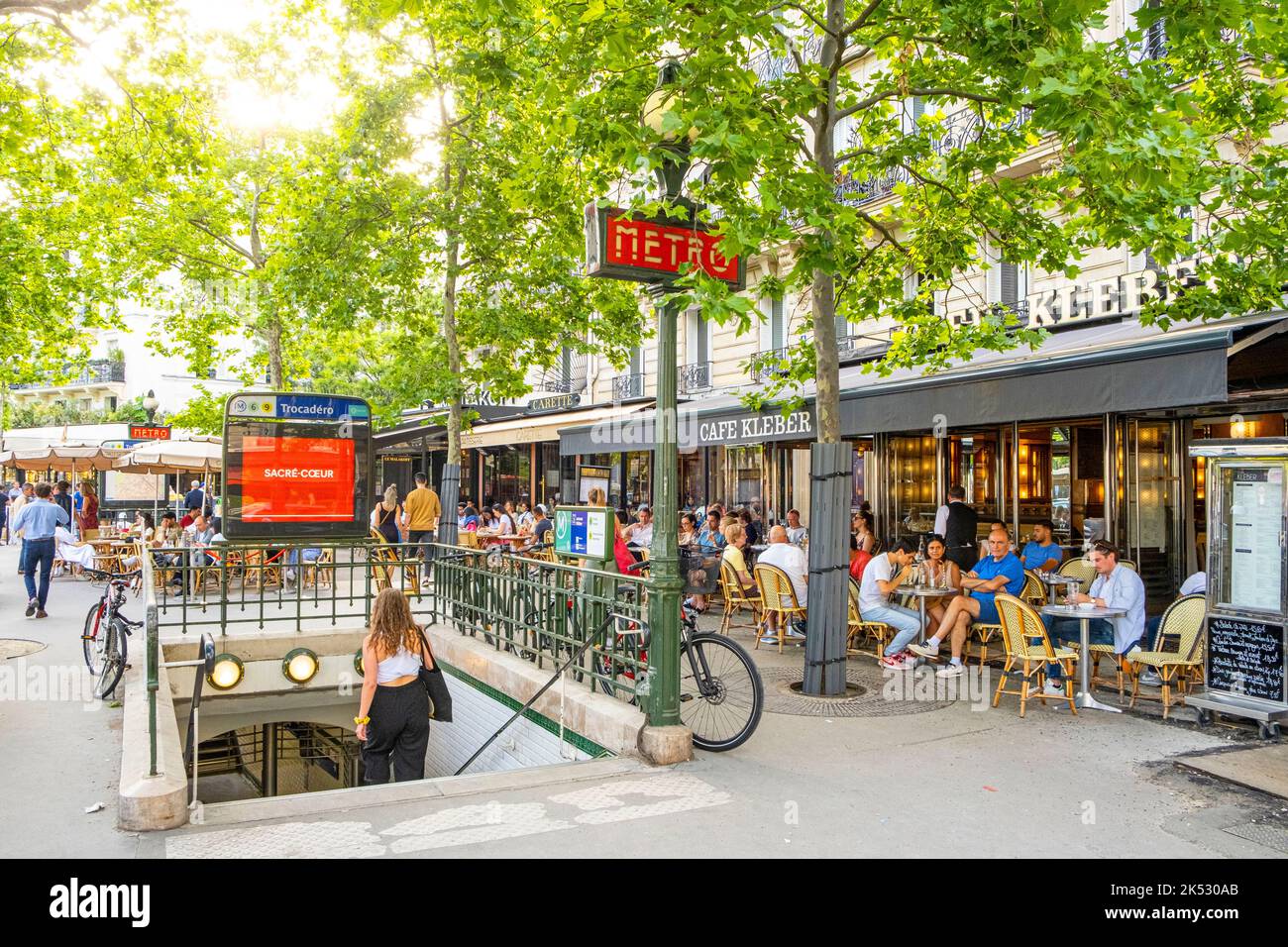 France, Paris, place du Trocadero, café Kléber, terrace Stock Photo