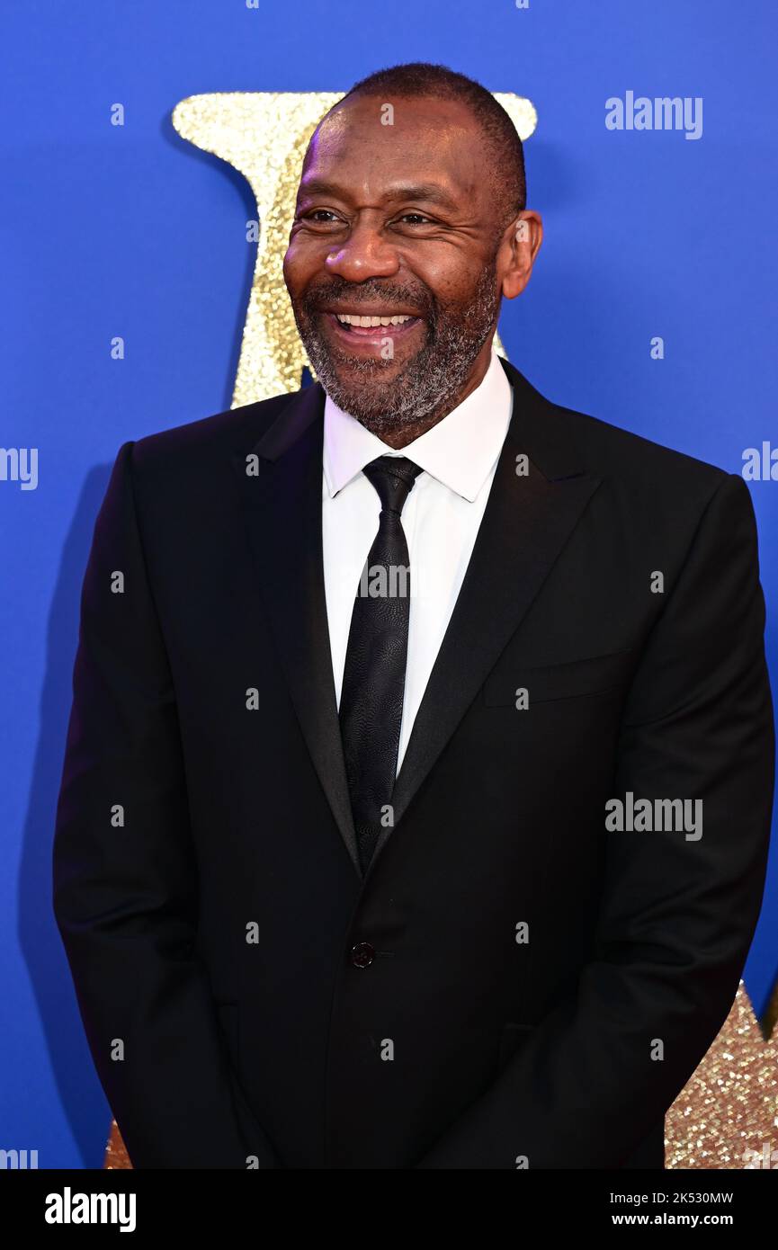 London, UK , 05/10/2022, Lenny Henry Arrive at the Cast and filmmakers attend the BFI London Film Festival press conference for Roald Dahl’s Matilda The Musical, released by Sony Pictures in cinemas across the UK & Ireland on November 25th -  5th October 2022, London, UK. Stock Photo