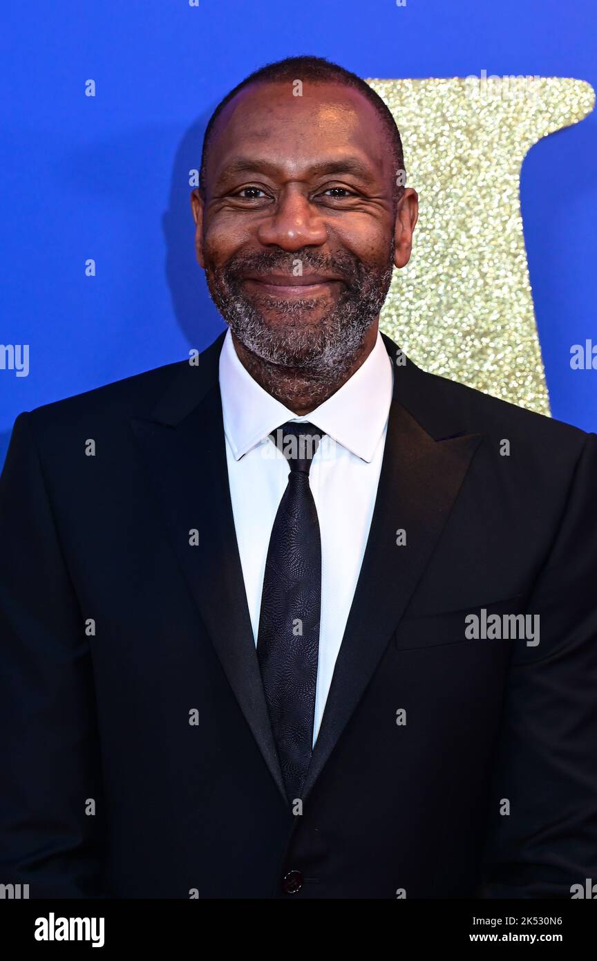 London, UK , 05/10/2022, Lenny Henry Arrive at the Cast and filmmakers attend the BFI London Film Festival press conference for Roald Dahl’s Matilda The Musical, released by Sony Pictures in cinemas across the UK & Ireland on November 25th -  5th October 2022, London, UK. Stock Photo