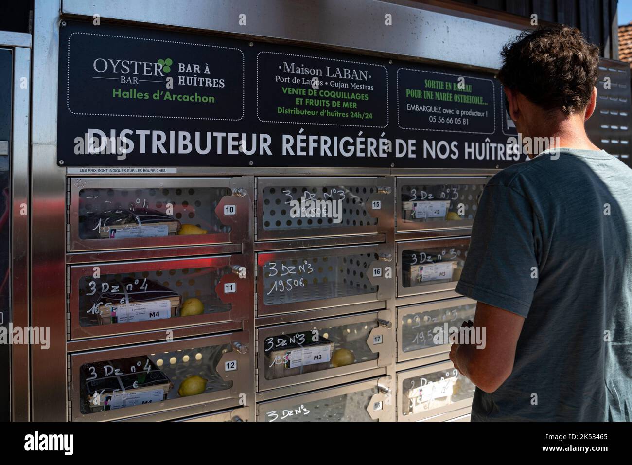 France, Gironde, Bassin d'Arcachon, GujanMestras, the port of Larros