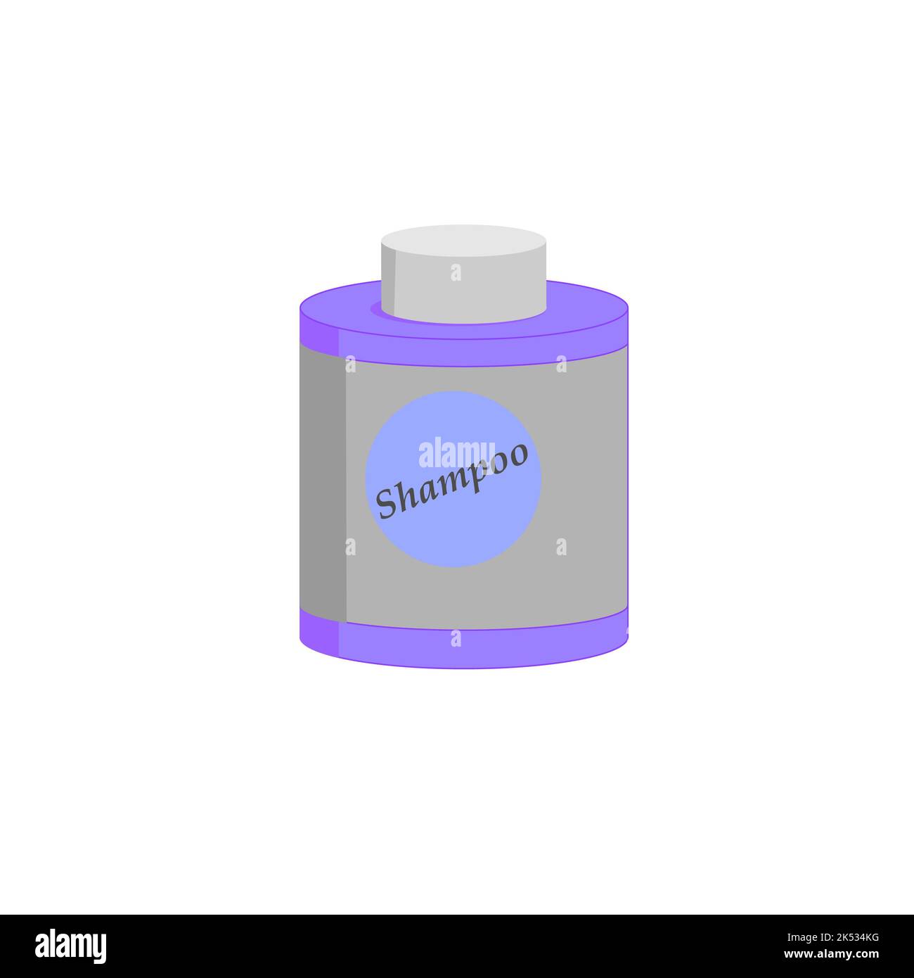 Round jar for shampoo, shower gel Stock Photo