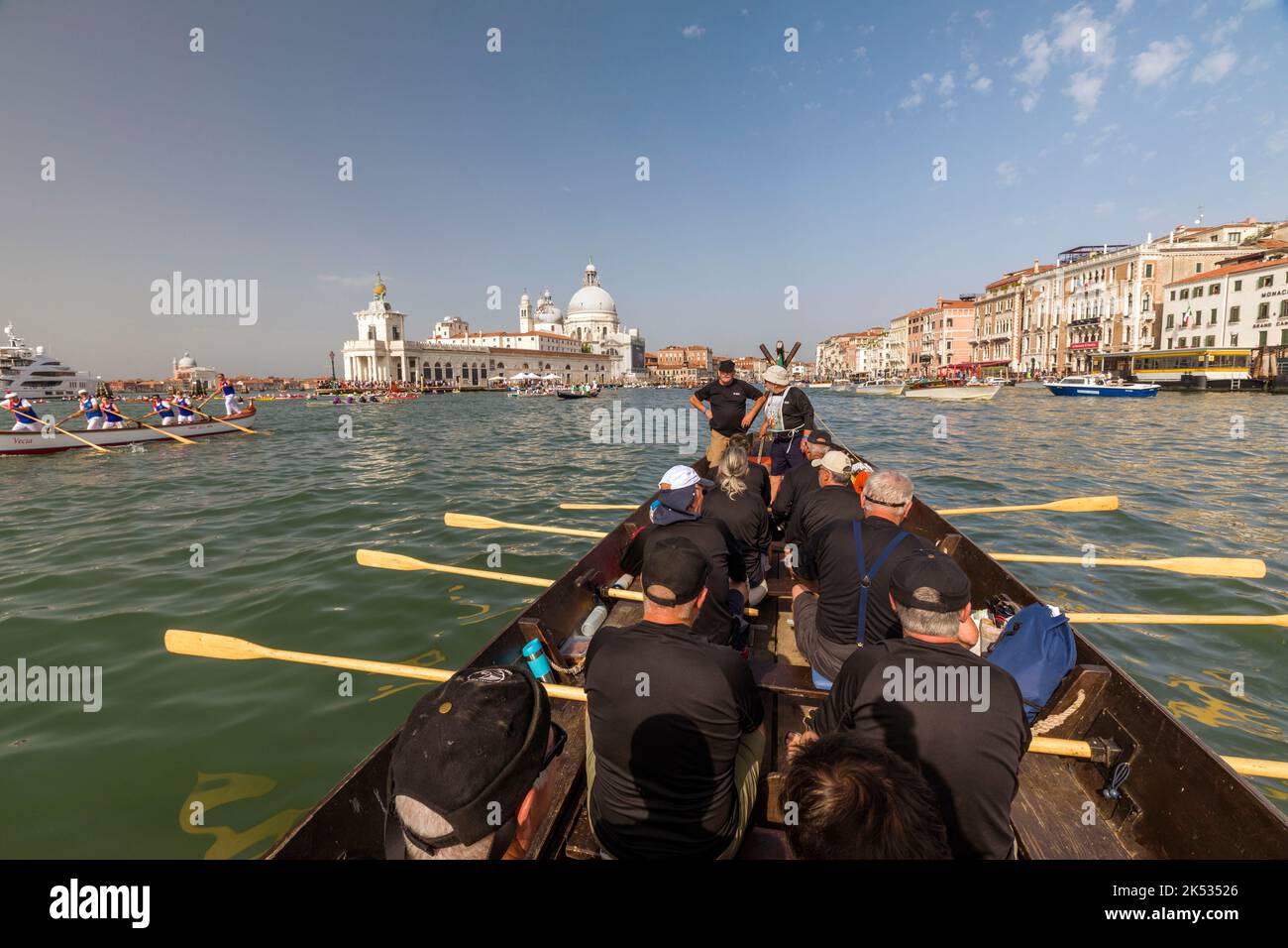 32 Rowers Boat Italy, Venice, listed as World Heritage by UNESCO, La Vogalonga is a 32 ...