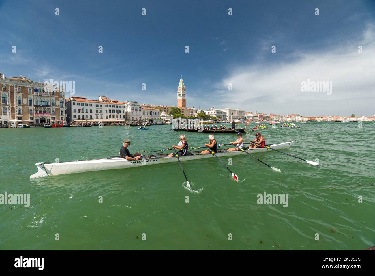 32 Rowers Boat Italy, Venice, listed as World Heritage by UNESCO, La Vogalonga is a 32 ...