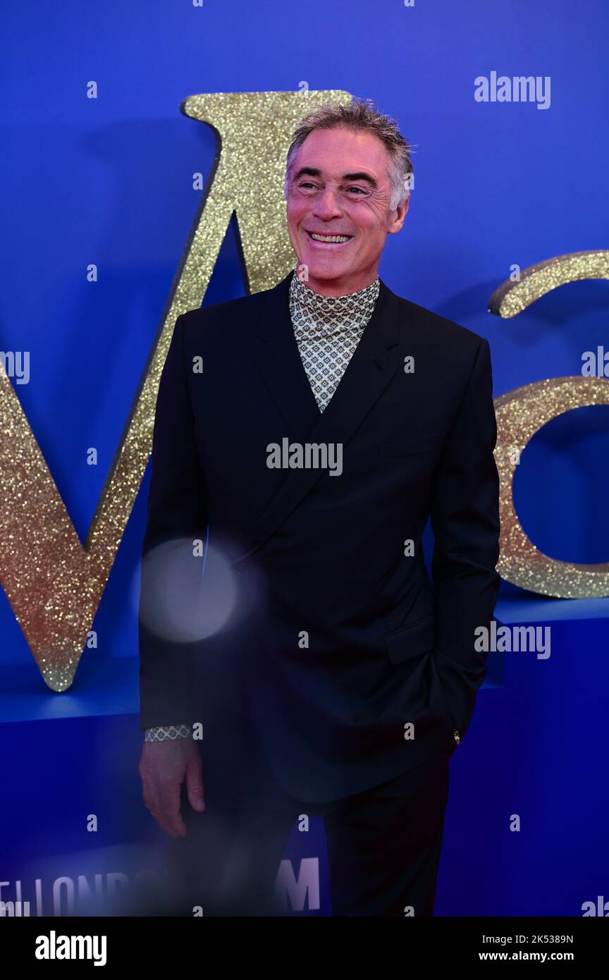 London, UK , 05/10/2022, Greg Wise Arrive at the Cast and filmmakers attend the BFI London Film Festival press conference for Roald Dahl’s Matilda The Musical, released by Sony Pictures in cinemas across the UK & Ireland on November 25th -  5th October 2022, London, UK. Stock Photo