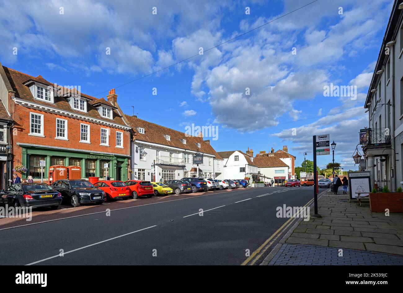 Market Square in Westerham, Kent, UK. Between the High Street and The