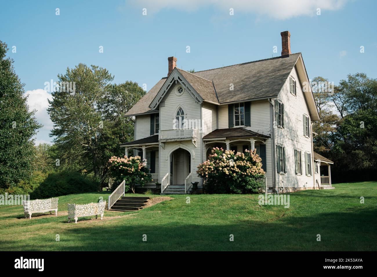 Beautiful house in Eckley Miners Village, Weatherly, Pennsylvania Stock