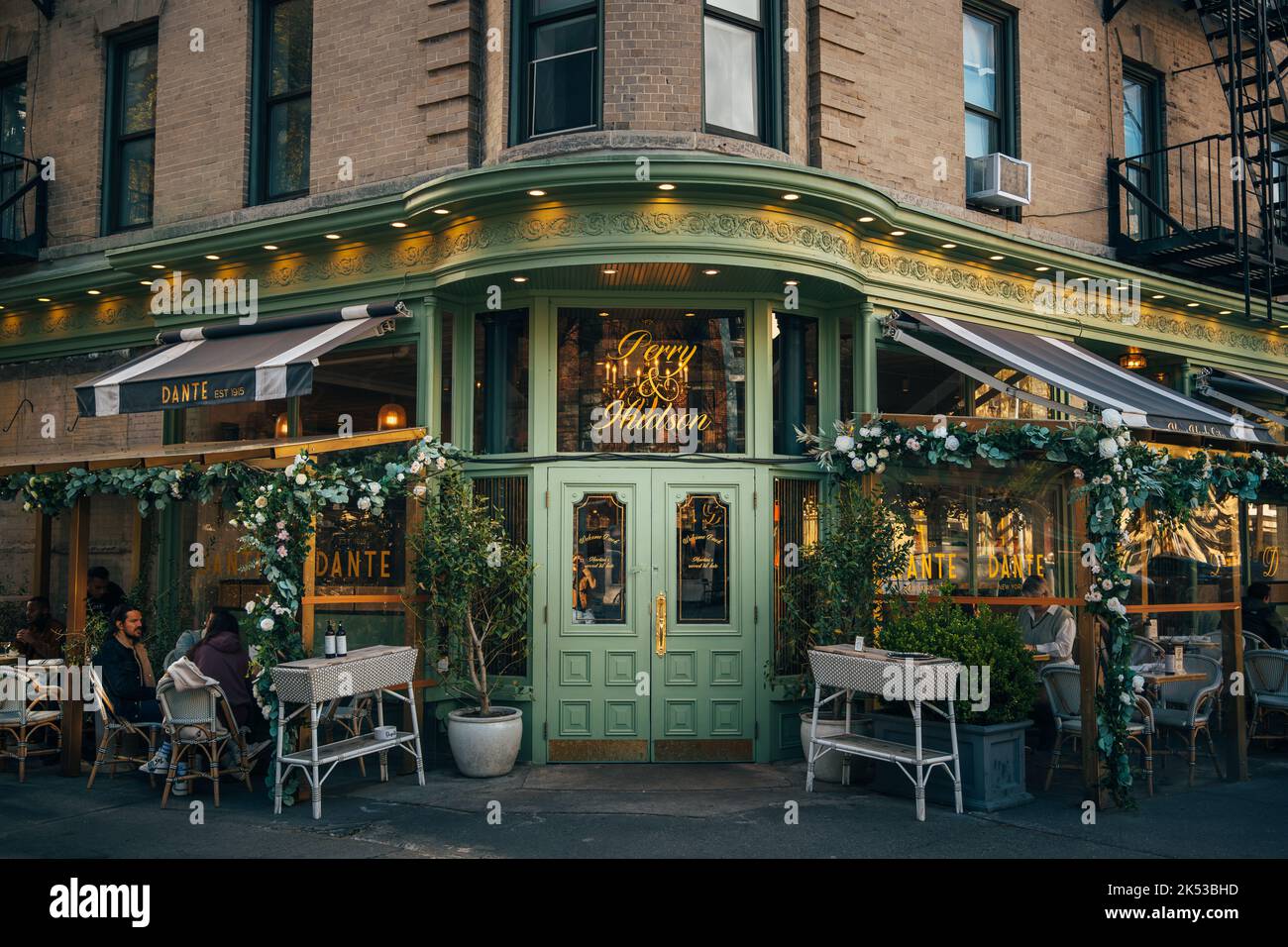 Historic architecture in the West Village, Manhattan, New York Stock