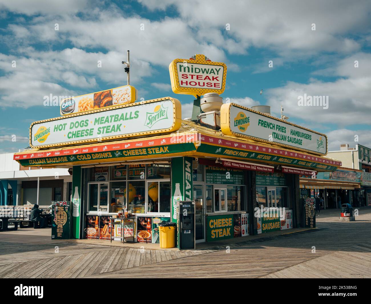 Midway Steak House, Seaside Heights, New Jersey Stock Photo