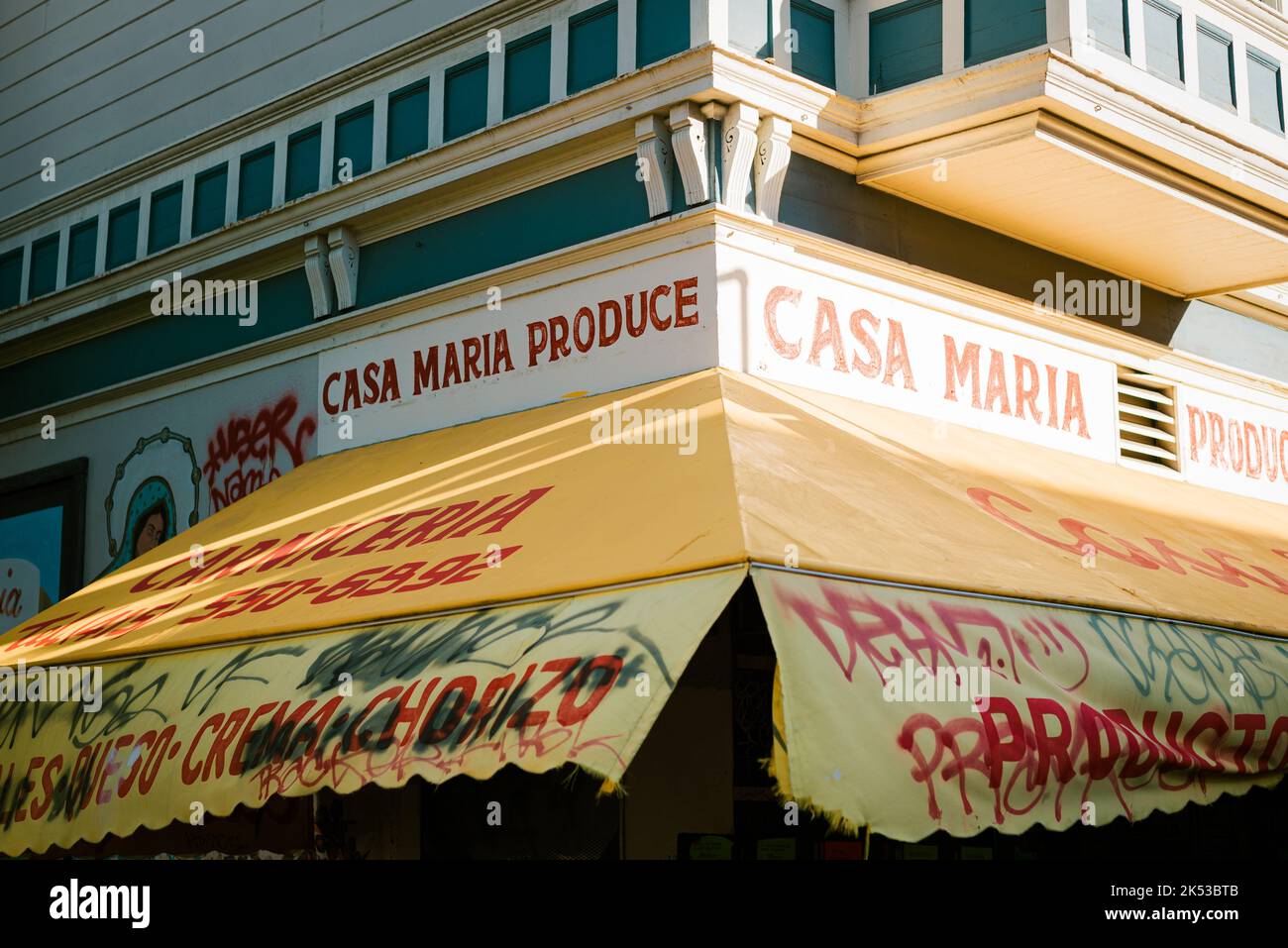 Casa Maria grocery vintage sign, San Francisco, California Stock Photo ...