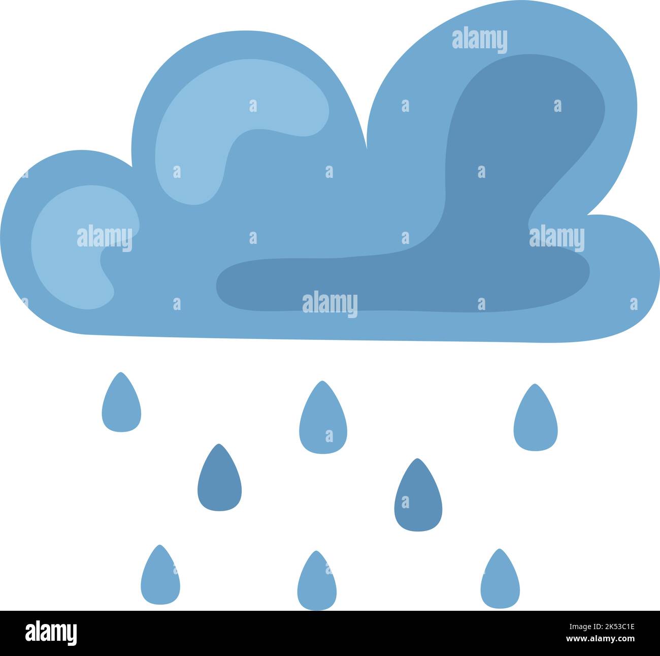 cloud sky rainy nature icon Stock Vector Image & Art - Alamy