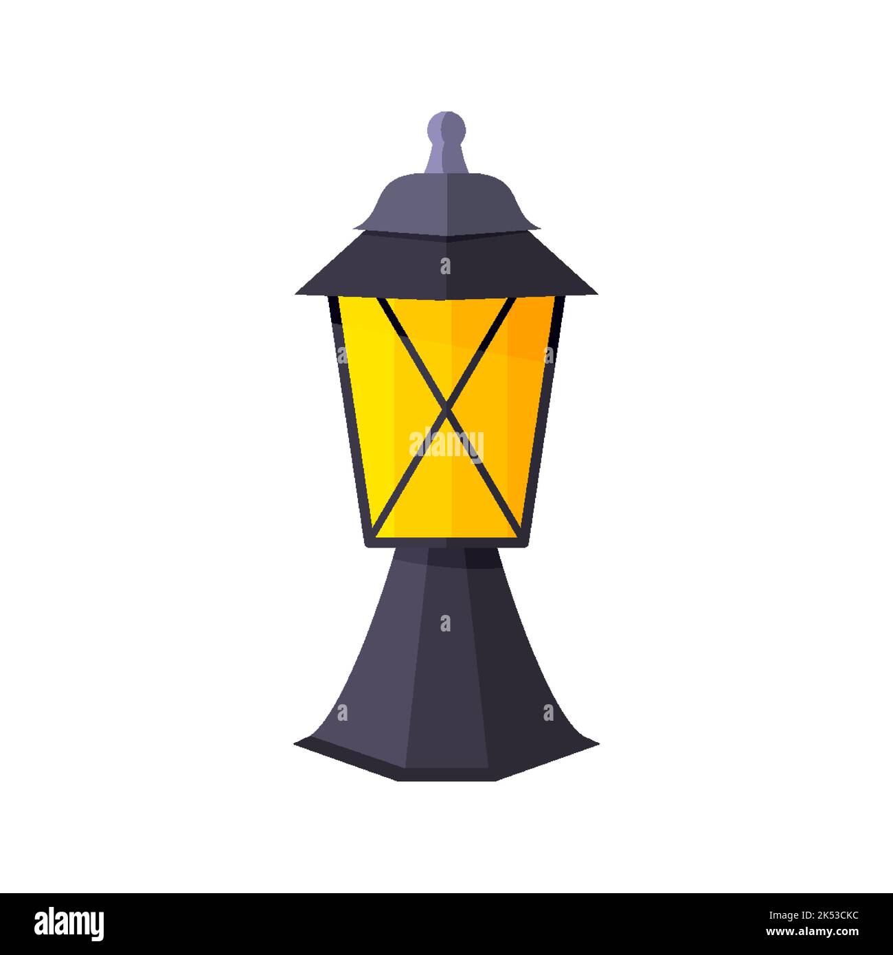 Lighting outdoor garden urban fixture flat. Front street lamp spot outside inside building courtyard technique street. Modern classic gothic style various size design road electricity isolated Stock Vector