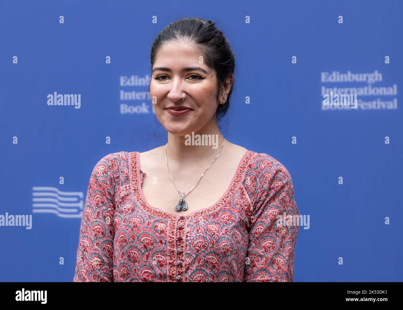 Poet Nikita Gill at Edinburgh International Book Festival, Scotland, UK Stock Photo