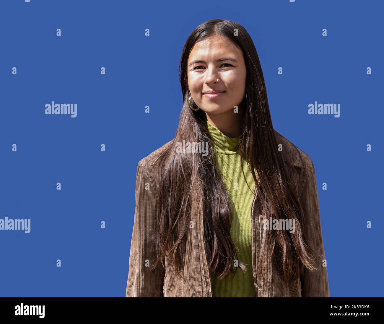 Ornithologist and activist Mya Rose Craig at Edinburgh International Book Festival, Scotland, UK Stock Photo