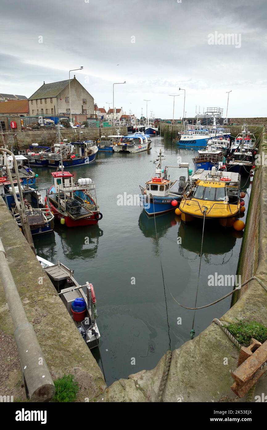 Pittenweem fife harbour fishing boats hi-res stock photography and ...