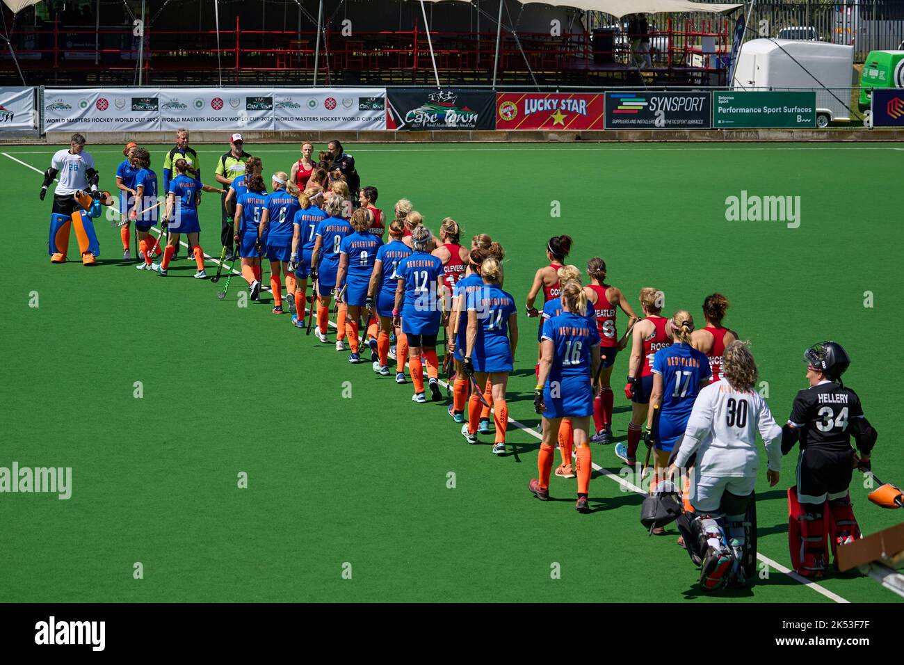 world cup masters hockey cape town womens over 55 netherlands vs