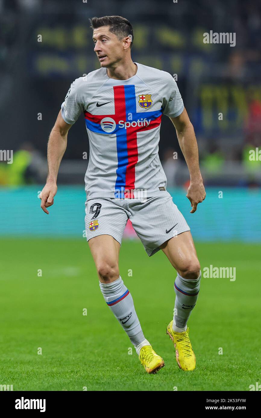 Milan, Italy. 04th Oct, 2022. Robert Lewandowski of FC