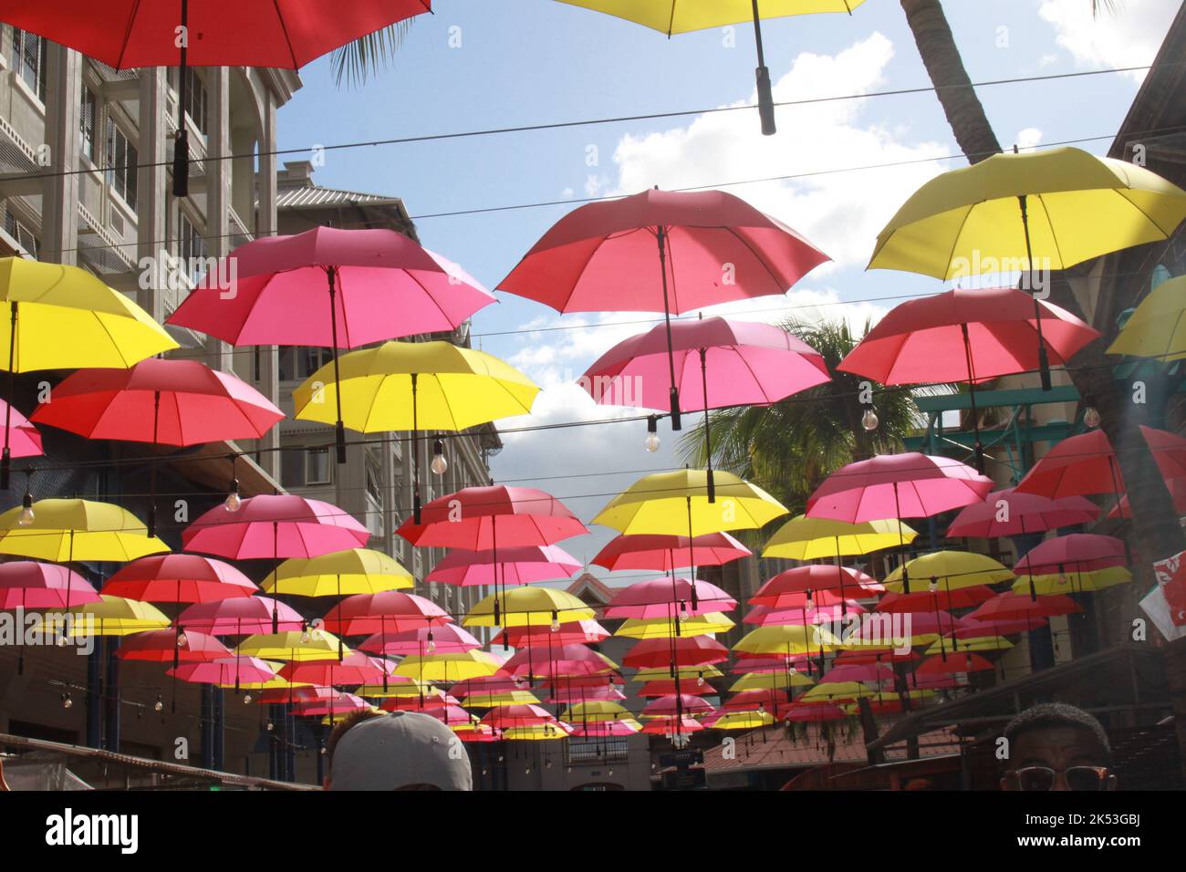 Umbrella street art Port Louis Mauritius Stock Photo Alamy