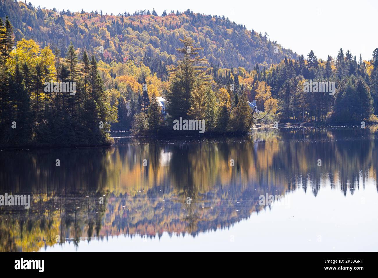 Spectacular autumn, Mont Tremblant, Quebec, Canada Stock Photo Alamy