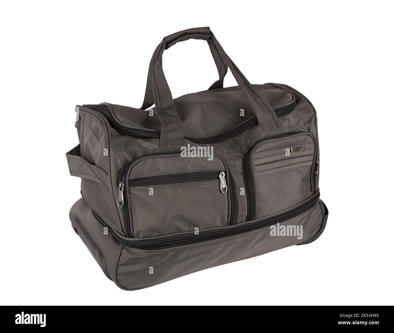 Large suitcase isolated on a white background Stock Photo