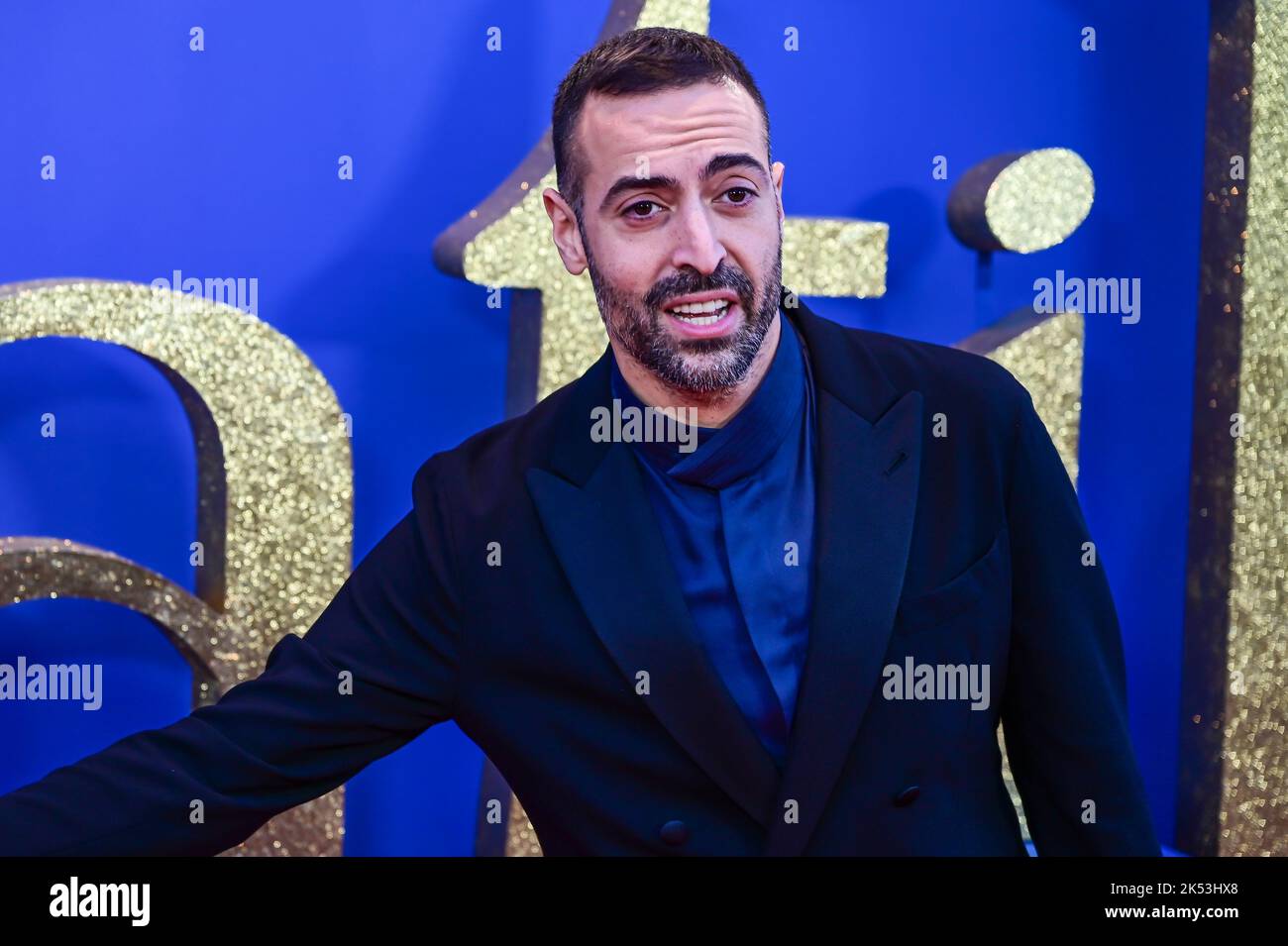 London, UK , 05/10/2022, Mohammed Al Turki Arrive at the Cast and filmmakers attend the BFI London Film Festival press conference for Roald Dahl’s Matilda The Musical, released by Sony Pictures in cinemas across the UK & Ireland on November 25th -  5th October 2022, London, UK. Stock Photo