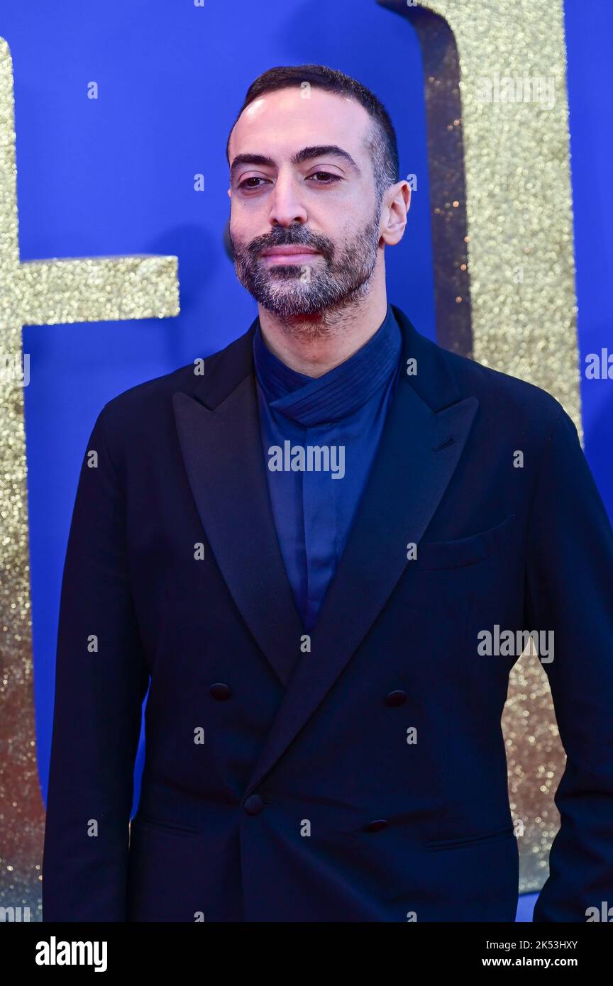 London, UK , 05/10/2022, Mohammed Al Turki Arrive at the Cast and filmmakers attend the BFI London Film Festival press conference for Roald Dahl’s Matilda The Musical, released by Sony Pictures in cinemas across the UK & Ireland on November 25th -  5th October 2022, London, UK. Stock Photo