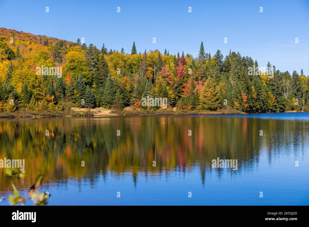 Spectacular autumn, Mont Tremblant, Quebec, Canada Stock Photo Alamy