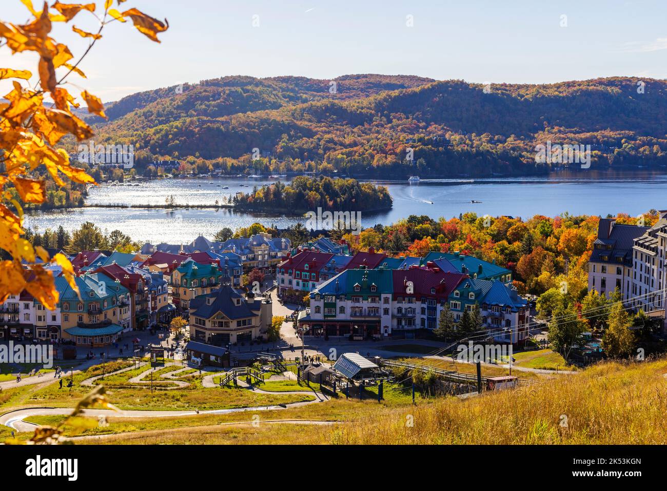 Spectacular autumn, Mont Tremblant, Quebec, Canada Stock Photo Alamy