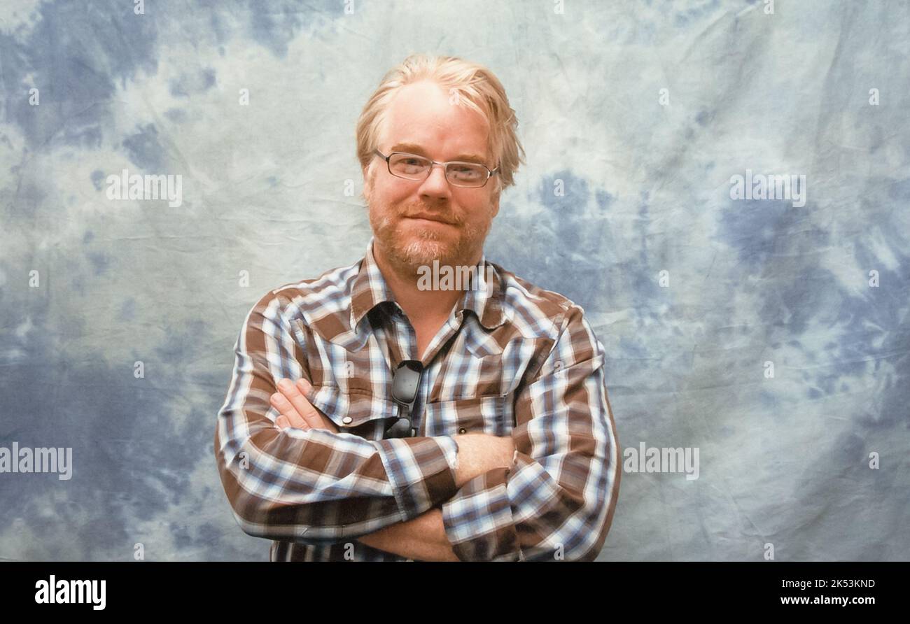 Retro celebrity portraits - Philip Seymour Hoffman, circa 2005. For