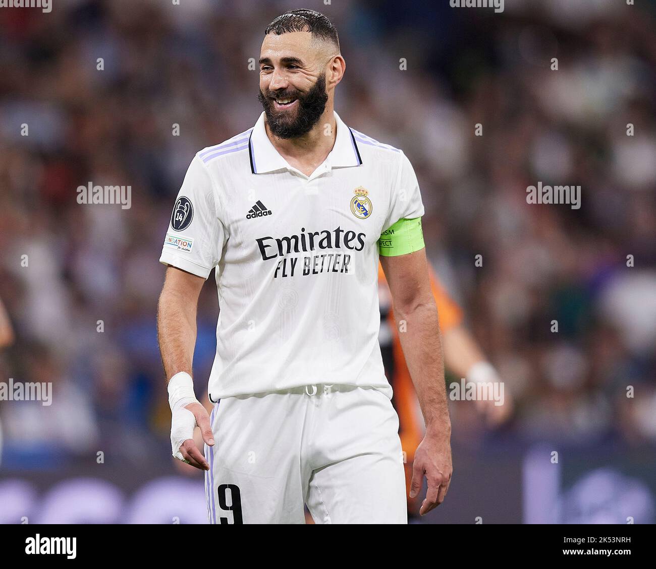 Karim Benzema of Real Madrid during the UEFA Champions League match ...