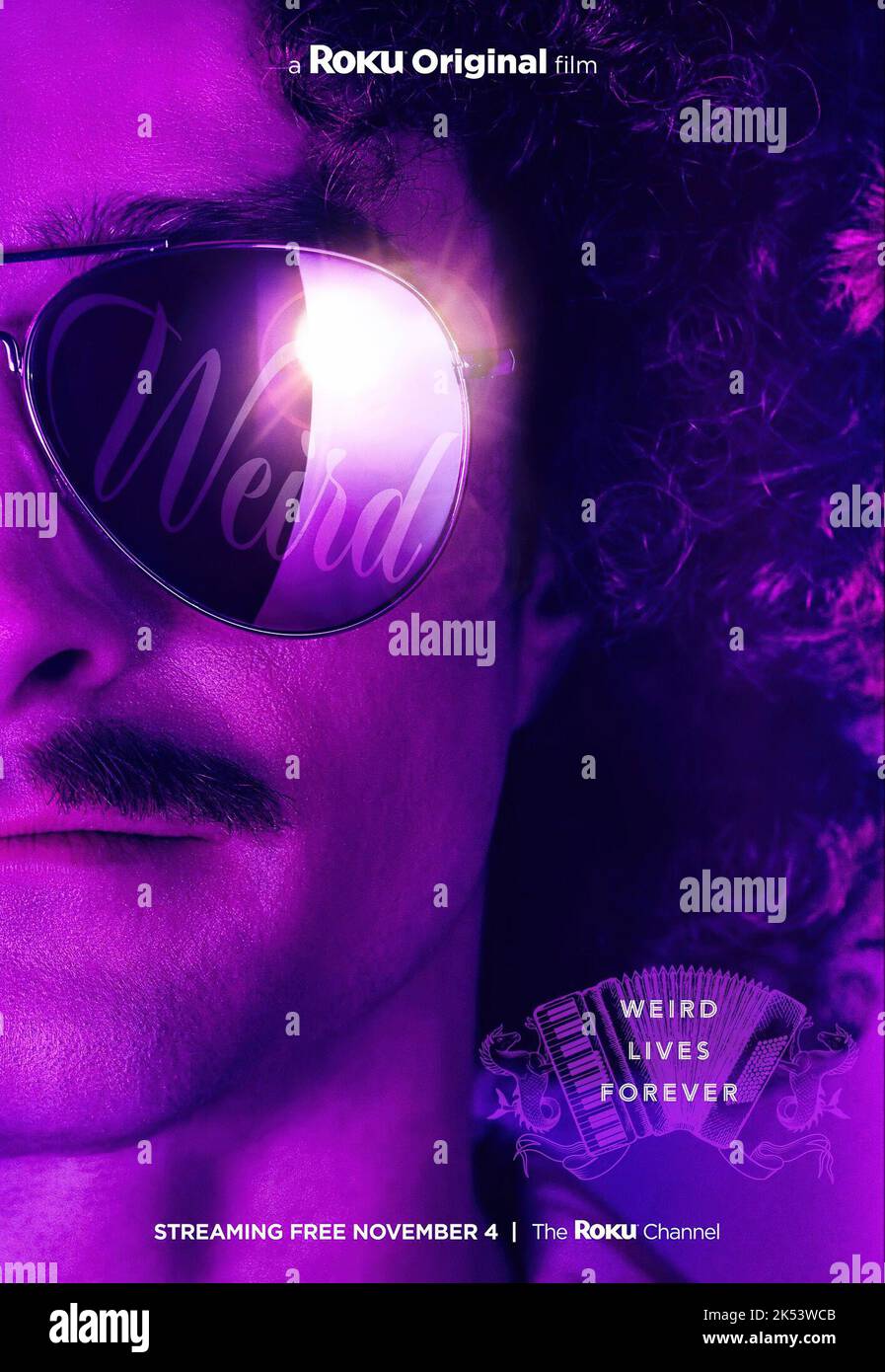 WEIRD: THE AL YANKOVIC STORY, poster, Daniel Radcliffe as 'Weird Al ...