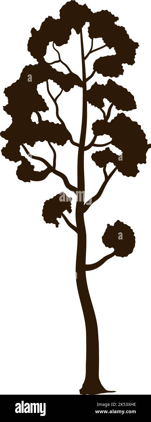 tree plant forest silhouette style icon Stock Vector Image & Art - Alamy