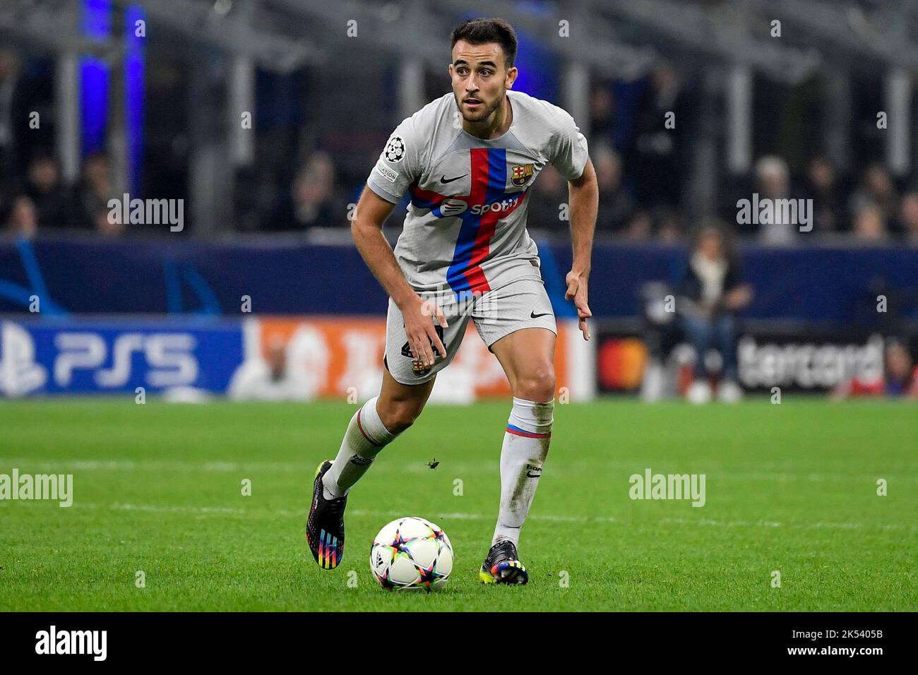 Eric Garcia of Barcelona in action during the Champions League Group C football match between FC Internazionale and FCB Barcelona at San Siro stadium Stock Photo