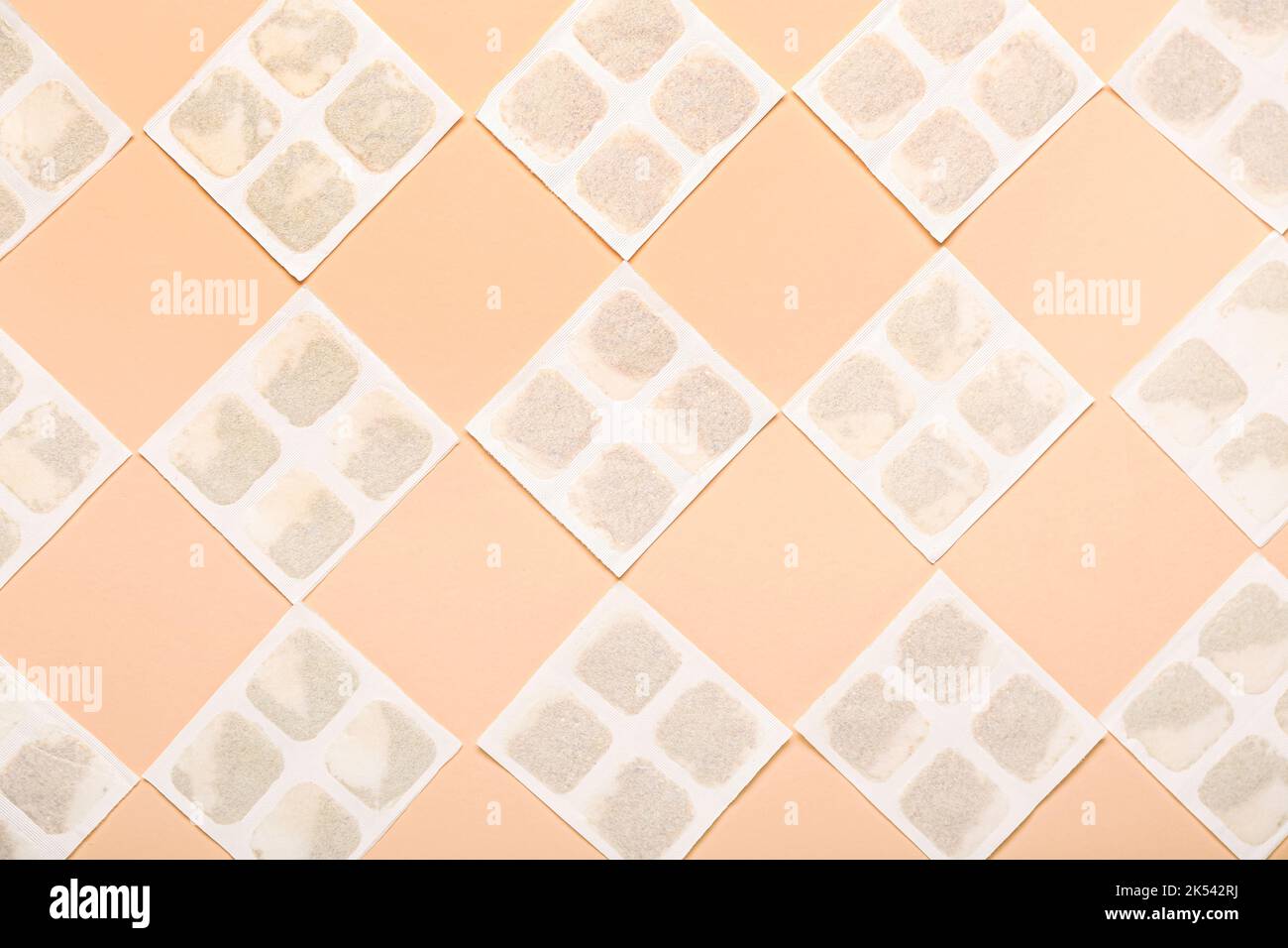 Mustard plasters on beige background Stock Photo Alamy