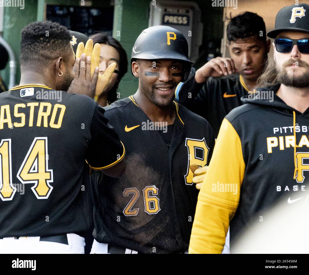 Pittsburgh, United States. 05th Oct, 2022. Pittsburgh Pirates left