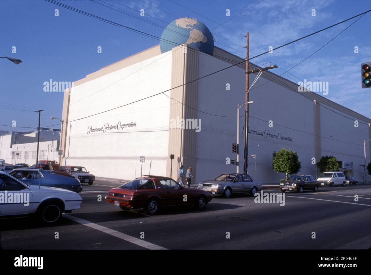 Paramount Studios, formerly RKO Studios, on Melrose Ave. in Hollywood, CA. Stock Photo