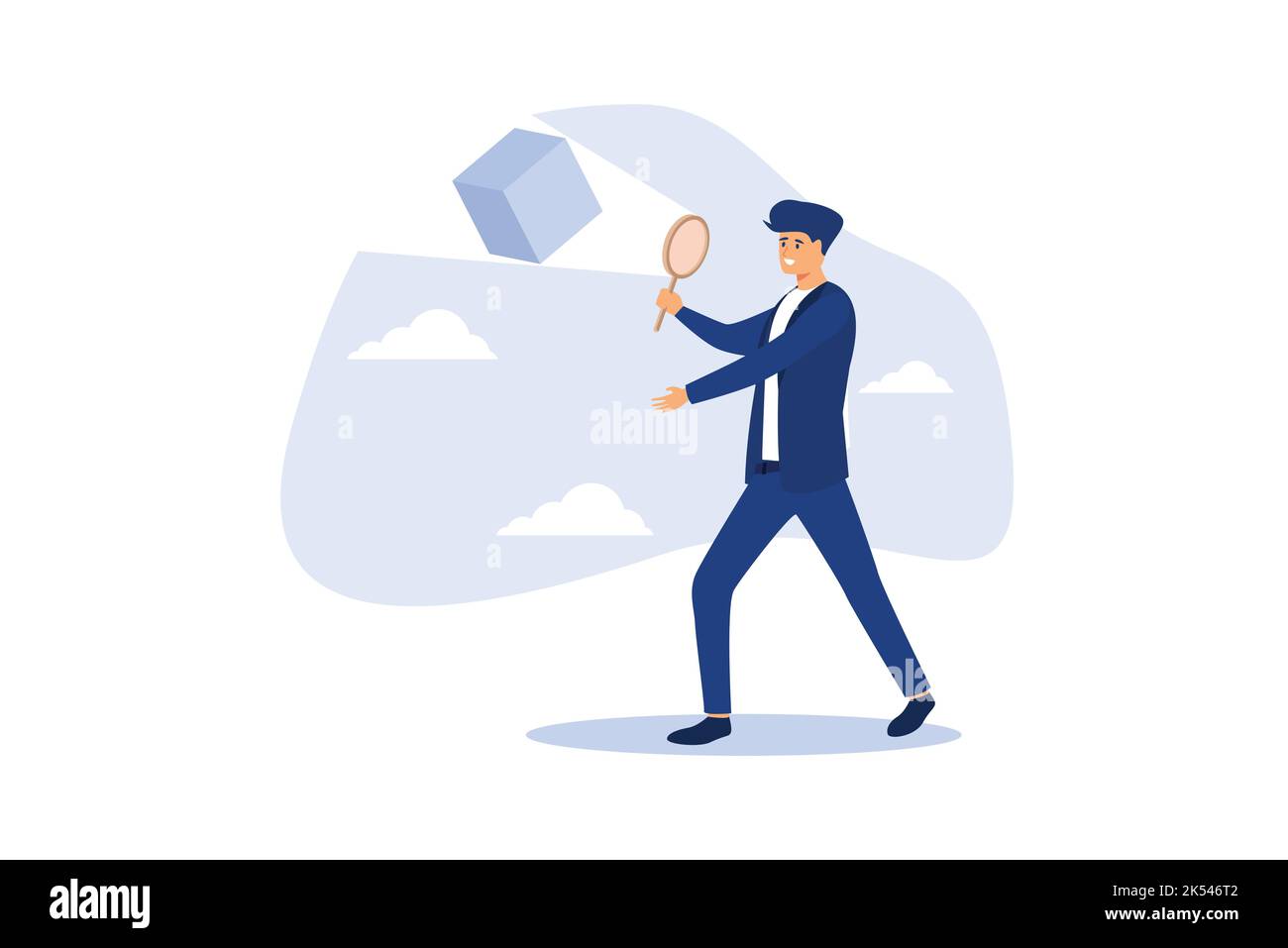 Business case study or marketing research, analyze product prototype or competitor, learning or search for strong and weakness concept, smart business Stock Vector